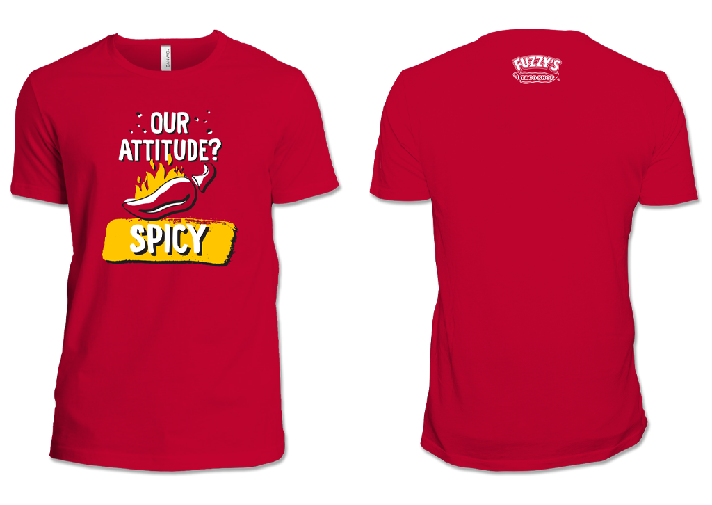 FUZZY'S SPICY ATTITUDE TEE